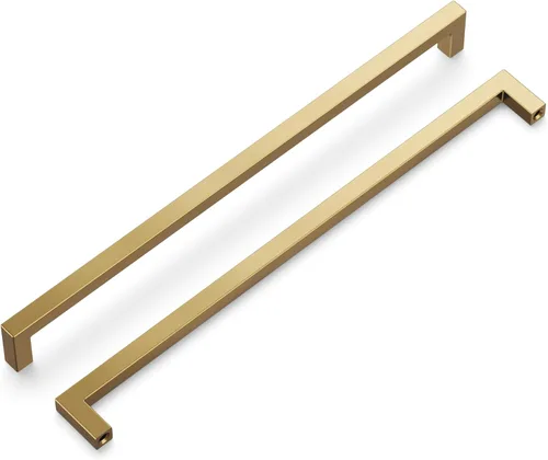 Vista 41 de Hickory Hardware - HH075326-BGB - Manija de la colección Skylight, 3 pulgadas de centro a centro, latón dorado cepillado.