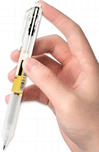 Vista 3 de 12 piezas, bolígrafos de gel de 0,5 mm, bolígrafos retráctiles, bolígrafos negros de 0,5 mm de punta fina, estilo de bolígrafo de gel japonés