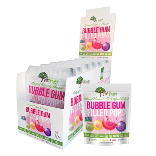 Vista 8 de Tree Hugger Caja de exhibición de burbujas con relleno de chicle, ideal para una gran diversión, 48