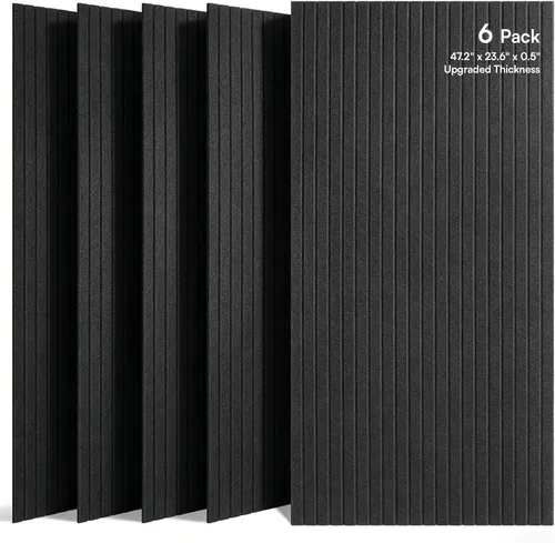Vista 20 de SODOCT - Paquete de 2 paneles de espuma acústica grandes para cajas de huevos, 48 x 24 x 1.2 pulgadas, espuma a prueba de sonido de alta densidad