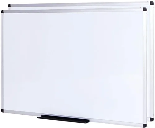 Vista 8 de VIZ-PRO Pizarra magnética de borrado en seco, 36 x 24 pulgadas, paquete de 2, marco de aluminio plateado