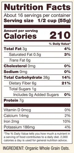 Vista 5 de Bob's Red Mill Avena enrollada orgánica extra gruesa, sin gluten, 32 onzas (paquete de 1), sin OMG, grano entero, vegano, kosher