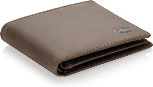 Vista 9 de Cartera plegable de piel Stealth Mode para hombre con ventana de identificación y bloqueo RFID