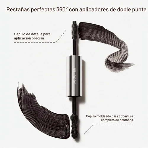 Vista 3 de JOOCYEE Dual-Ended Tubing Mascara for Volume and Length, Waterproof Smudge-Proof Lash Lifting Mascara with Detail Brush for Precise Application
