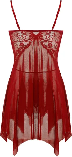 Vista 2 de Joyaria Babydoll - Conjunto de lencería con encaje para mujer, talla Ch-XXG