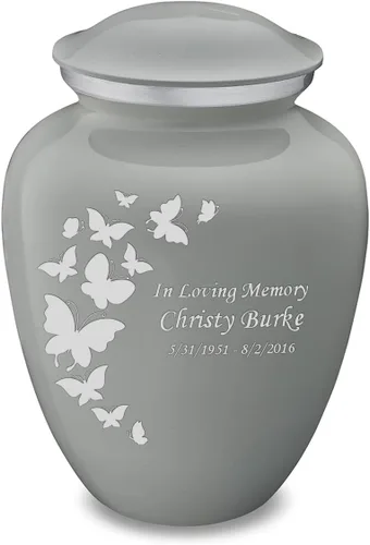 Vista 35 de Geturns Embrace Urnas de Cremación de Mariposa Personalizadas para Adultos para Cenizas Humanas I Urna Funeraria Grande Negra para Mujeres y Hombres