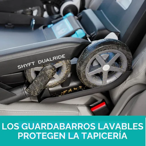 Vista 7 de Shyft DualRide con almacenamiento Carryall Combo de asiento infantil para automóvil y cochecito (gris Boone)