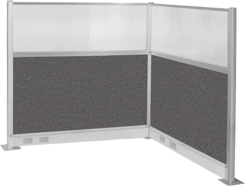 Vista 41 de Versare Cubículo eléctrico de panel silencioso preconfigurado Paredes divisoras de estación de trabajo Paneles de privacidad para cubículos Gris