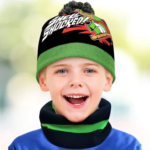 Vista 2 de Nickelodeon Boys' Paw Patrol or Teenage Mutant Ninja Turtles Cold Weather Set (2T-7)