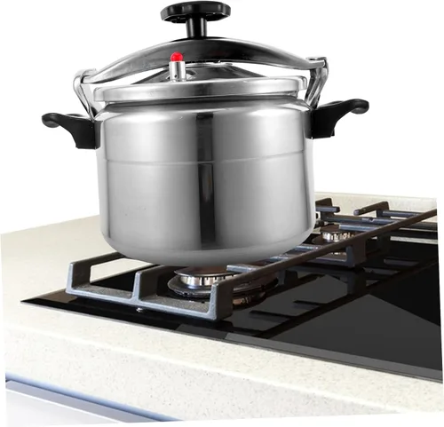 Vista 6 de Zerodeko Olla a presión de capacidad para estufa de gas, fácil de limpiar, cocción a presión de bajo consumo para comidas familiares y guisos