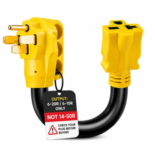 Vista 12 de 5-15P a 14-50R Adaptador de cargador EV, 12A Max, disyuntor