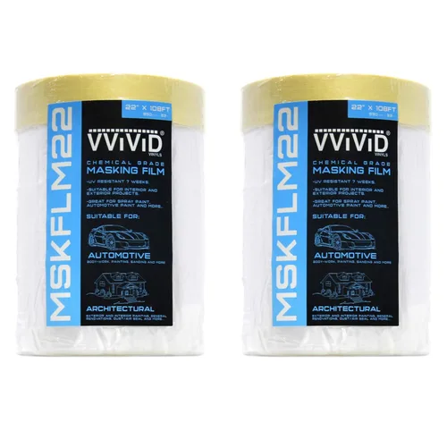 Vista 9 de VViViD Cinta autoadhesiva de grado químico y cortina de plástico resistente (1 paquete (60 x 108 pies)