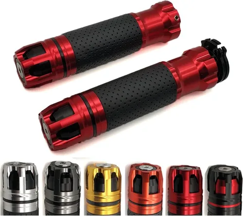 Vista 3 de Agarres universales para manillar de motocicleta, 22 0.945 in, CNC, extremos de manillar para Yamaha MT 01 03 25 YBR 125 YZF R15 XT660 TMAX 500 530