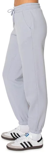 Vista 6 de Cali1850 Pantalón deportivo Cloud Nine Fleece para mujer, cintura alta, ajuste holgado, dos bolsillos, cintura elástica con cordón