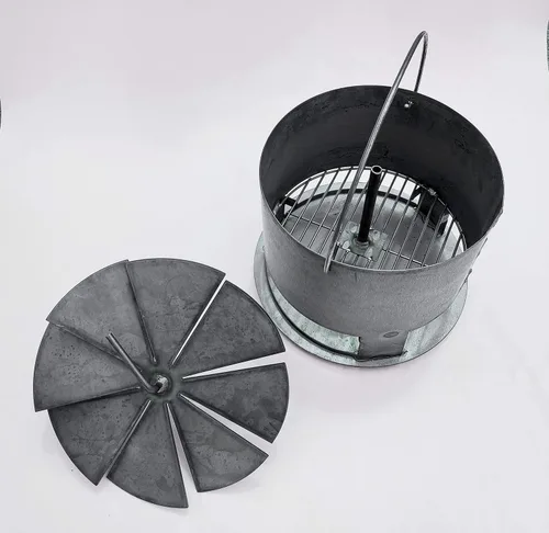 Vista 2 de Hunsaker Vortex - Cesta de carbón para cocinas WSM y de tambor de 22.5 pulgadas, acero resistente de calibre 14, fabricada en Estados Unidos