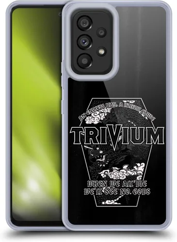 Vista 8 de Head Case Designs Officially Licensed Trivium Big Dragon Graphics Gel Case [Military Grade Protection] Compatible with Samsung Galaxy A53 5G (2022)