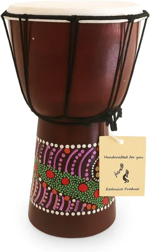 Vista 10 de JIVE BRAND yembé, tambor africano, bongó, conga - sonido profesional Tallado.