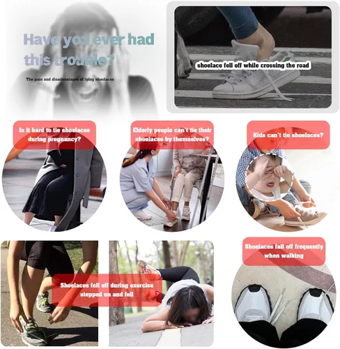 Vista 2 de Cordones elásticos sin atar, hebilla magnética y cordones para zapatos, cordones perezosos, para zapatos deportivos, botas de lona para caminar