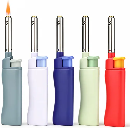 Vista 10 de Encendedores de velas MK, con llama a prueba de viento, ideales como encendedores para velas, encendedores para acampar, al aire libre, recargables