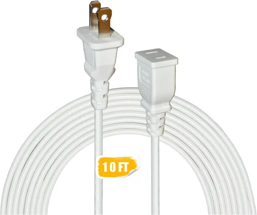 Vista 14 de Right Angel - Cable de extensión delgado negro de 4 pies 5A 125V
