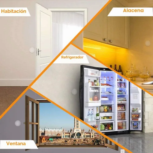 Vista 5 de Protector de pared para tope de puerta (paquete de 6) – Protector adhesivo reutilizable – Gel transparente, silencioso, absorbente de golpes