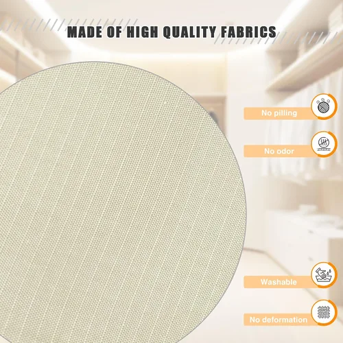 Vista 4 de Organizador colgante para armario y almacenamiento con 3 estantes, estantes colgantes plegables de montaje fácil para guardar ropa, bolsos, zapatos