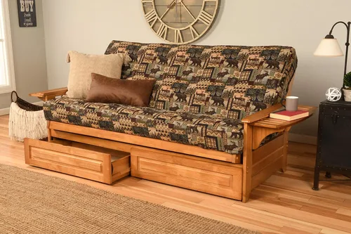 Vista 18 de Kodiak Furniture - Juego de futón, blanco, Madera Tela, Canadá