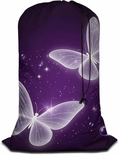 Vista 10 de Swono Bolsa grande de ropa sucia de alpaca para cesta de lavandería, diseño de llamas de dibujos animados, animales lindos, lavable a máquina