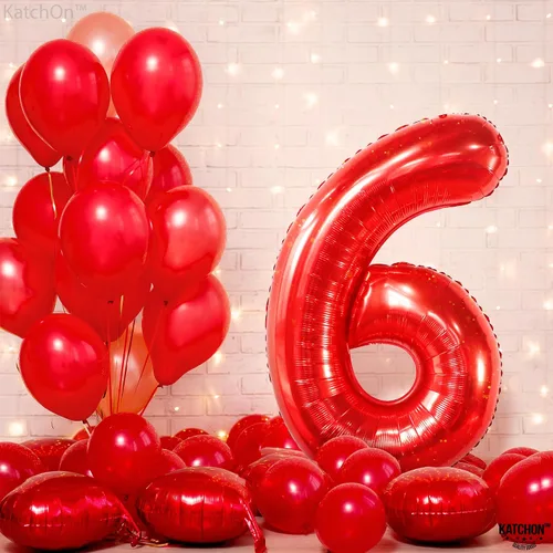 Vista 1156 de KatchOn Globo negro del número 1 de 40 pulgadas, globo de feliz cumpleaños Large Mylar Number One Balloon for 1st Birthday Decorations, Foil
