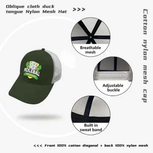 Vista 7 de devor Gorra de béisbol Pickleball Whisperer, divertida gorra de béisbol para hombre
