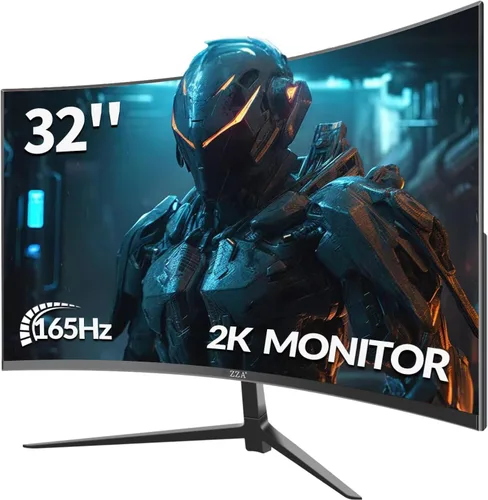 Vista 11 de ZZA - Monitor de 24 pulgadas 100HZ, 1080p, monitor de juegos curvo 2800R, VA 120% sRGB, FreeSync, sin marco en tres lados, filtro de luz azul