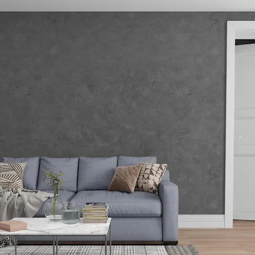 Vista 2 de 3yecaoo - Papel tapiz autoadhesivo de vinilo estilo hormigón de cemento, brillo texturizado, extragrueso, ancho con guía de aire, impermeable