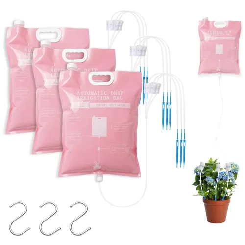 Vista 8 de 3 Pcs Plant Self Watering Device,6.5L Automatic Vacation Plant Waterer Bag