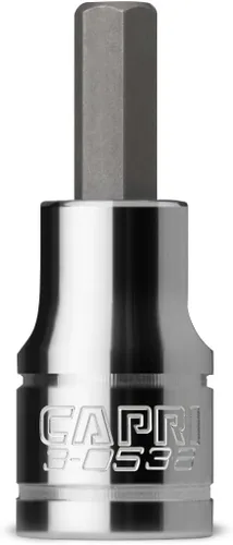 Vista 12 de Capri Tools 3-0531 2 mm Llave allen hexagonal, 1/4-pulgada de unidad, métrica