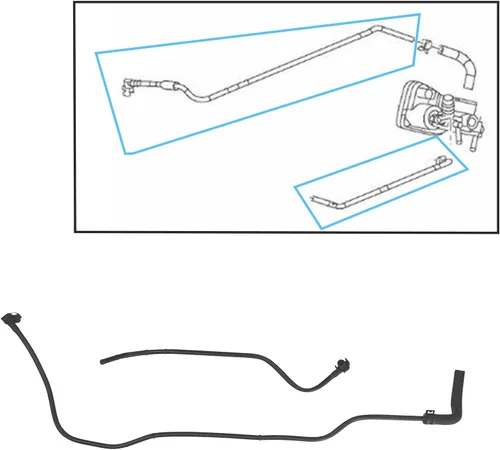 Vista 2 de Tubo de entrada y salida para el calentador del cuerpo del acelerador para Chevy Cruze Limited Sonic 2011-2018 1.8L 1.6L #25192905
