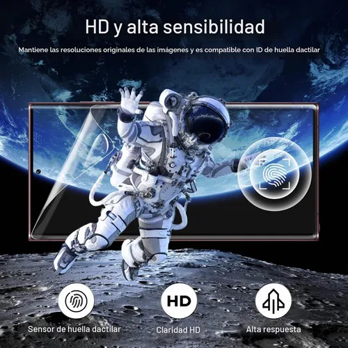 Vista 5 de JETech - Protector de pantalla de TPU para Samsung Galaxy S22 Ultra, 2+2