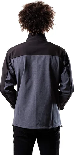 Vista 2 de Ultra Game Chaqueta de satén oficial de la NFL Supreme Heritage para hombre Negro