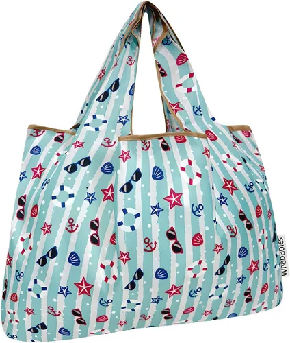 Vista 34 de allydrew Bolsas de comestibles reutilizables de nailon plegables grandes