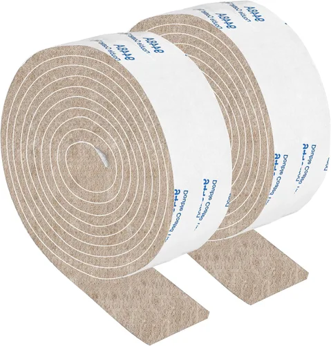 Vista 17 de Almohadillas de fieltro para muebles, 1 rollo de fieltro de 5 x 40 pulgadas, color beige