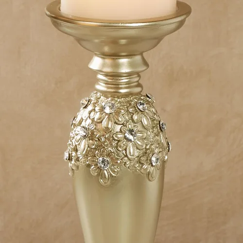 Vista 4 de Juego de tres candelabros Rya Gem Champagne Gold