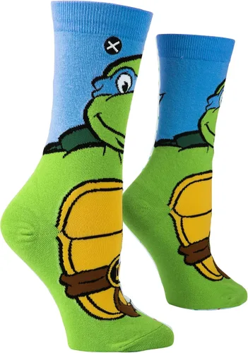 Vista 3 de Odd Sox, Nickelodeon TMNT Teenage Mutant Ninja Turtles, 90's Cartoon, Fun Socks