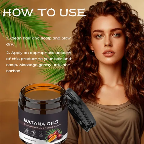 Vista 6 de Aceite de botana crudo para el cuidado del cabello y el cuero cabelludo, pasta de batana hidratante profunda, hidratación fuerte hidrata el cabello