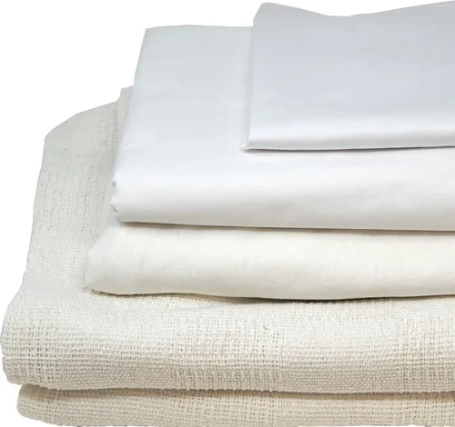 Vista 2 de Careoutfit Ropa de cama de hospital todo en uno en una bolsa, sábana superior, sábana inferior, funda de almohada y manta, color blanco premium