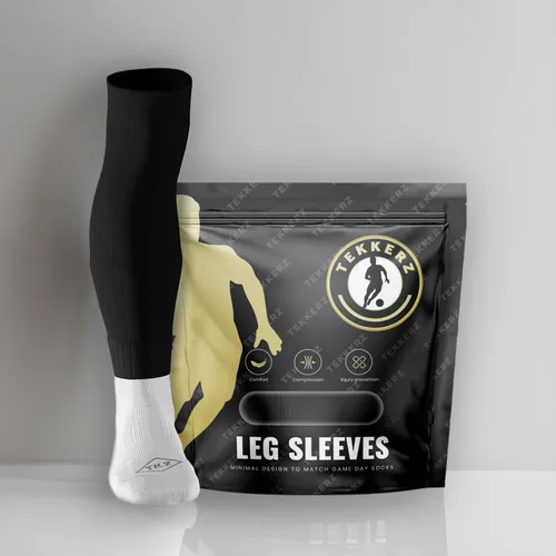 Vista 3 de Tekkerz Manga de pierna compatible con calcetines de agarre, la mejor alternativa a los calcetines deportivos de fútbol, fútbol, hockey y rugby