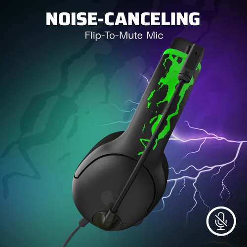 Vista 4 de PDP AIRLITE GLOW Wired Headset Jolt Green For Xbox Series XS, Xbox One, & Windows 1011 PC