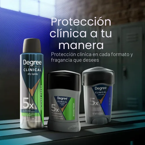 Vista 9 de Degree Desodorante Antitranspirante para Hombres Clean Protección de 72 Horas contra Sudor y Olor Antitranspirante de Fuerza de Prescripción