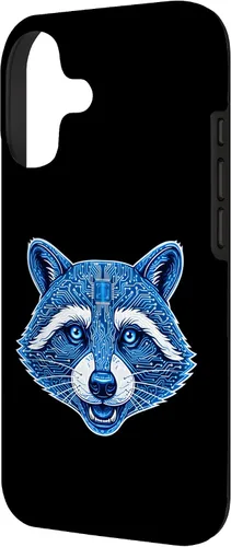 Vista 2 de Raccoon Electronic Computer Circuit CPU Art Case for iPhone 17