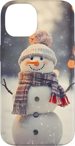 Vista 4 de Cute Christmas Snowman Winter Snow Scene Holiday Season Case for iPhone 17