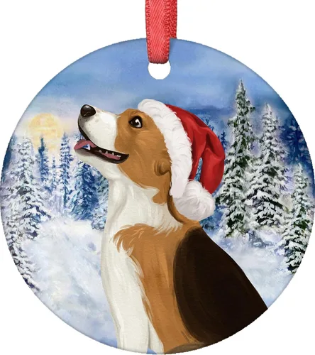 Vista 13 de Adornos de Navidad para perros, adorno de Navidad de caniche de 2021, adorno de caniche, adorno de Papá Noel, perro, árbol de Navidad, adornos