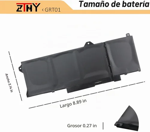 Vista 7 de Batería de repuesto para laptop 64Wh GRT01 para Dell Latitude 5421 5431